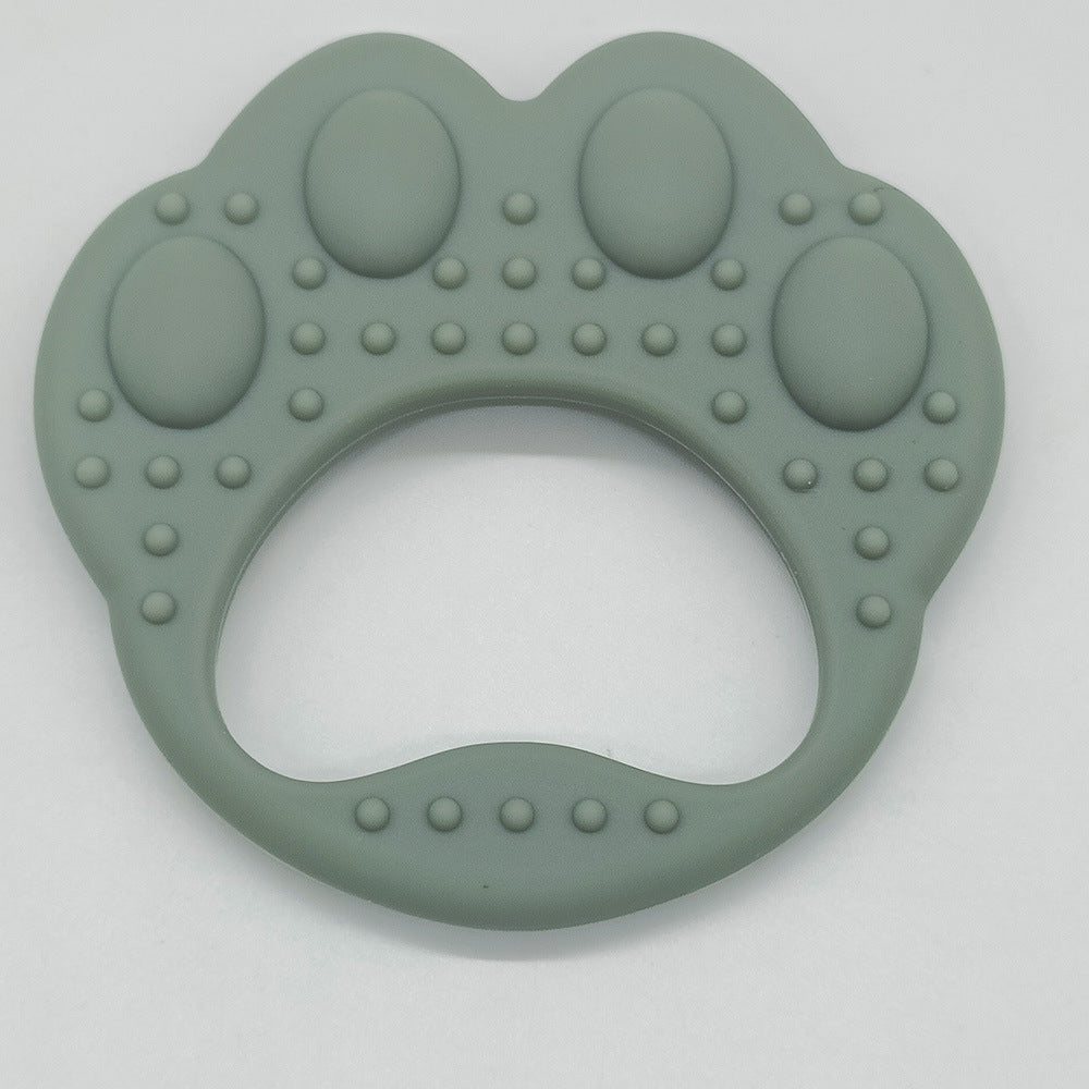 Wholesale Baby Food Grade Boilable Bear Paw Silicone Teether